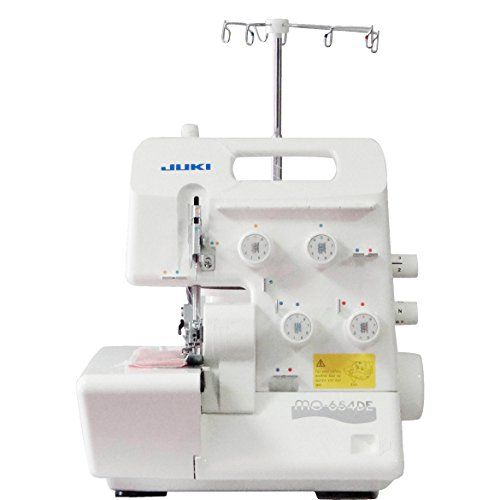 Juki MO600N Series MO654DE: Portable Thread Serger Sewing Machine, White