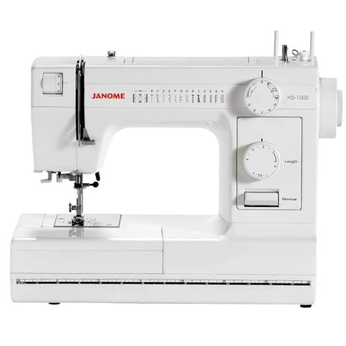 Janome HD1000: Heavy-Duty Sewing Machine with 14 Built-In Stitches