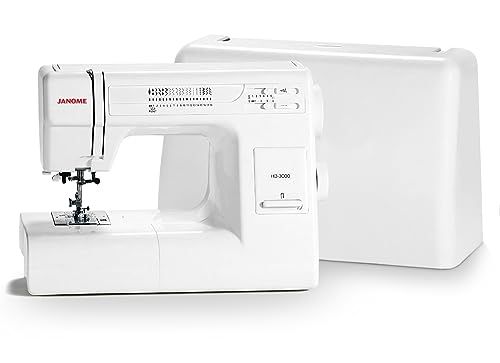 Janome HD3000: Heavy-Duty Sewing Machine with 18 Built-in Stitches + Hard Case