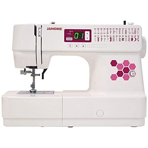 Janome Sewing Machine: White, dimensions W16" x H12" x D7"